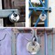 thumbnail image 5 of Candado de seguridad de disco resistente para puerta, candado circular de acero con llave, 5 of 8