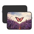 thumbnail image 2 of Pofeuu Butterfly Over Lavender Print Laptop Carrying Case,13-15-Inch Laptop and Tablet, Sleek Design, Durable and Water-Repellent Fabric, Business Casual or School-15 inch, 2 of 8