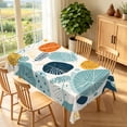 thumbnail image 2 of Duangreer Boho Style Rectangle Tablecloth, Multicolour Leaf Pattern, Washable Table Cover with Waterproof Wrinkle Resistant for Restaurant Picnic Indoor Outdoor, 60 x 84 Inch, 2 of 6