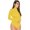 Yellow, variant on Womens Long Sleeve Bodysuit Stretch Leotard Body Tops Jumpsuit