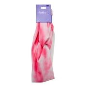 Claire's Women's Tie Dye Pink and White Twisted Fashion Headband Set, 2-Pack