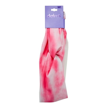 Claire's Women's Tie Dye Pink and White Twisted Fashion Headband Set, 2-Pack
