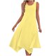 thumbnail image 1 of Pantalones Cortos para Vestidos Bajos Mujeres sin Mangas Cuello Redondo Cordón Ruffle A-Line Mini Vestido Poliéster, Vestido Casual para Citas Y Fiesta, 1 of 8