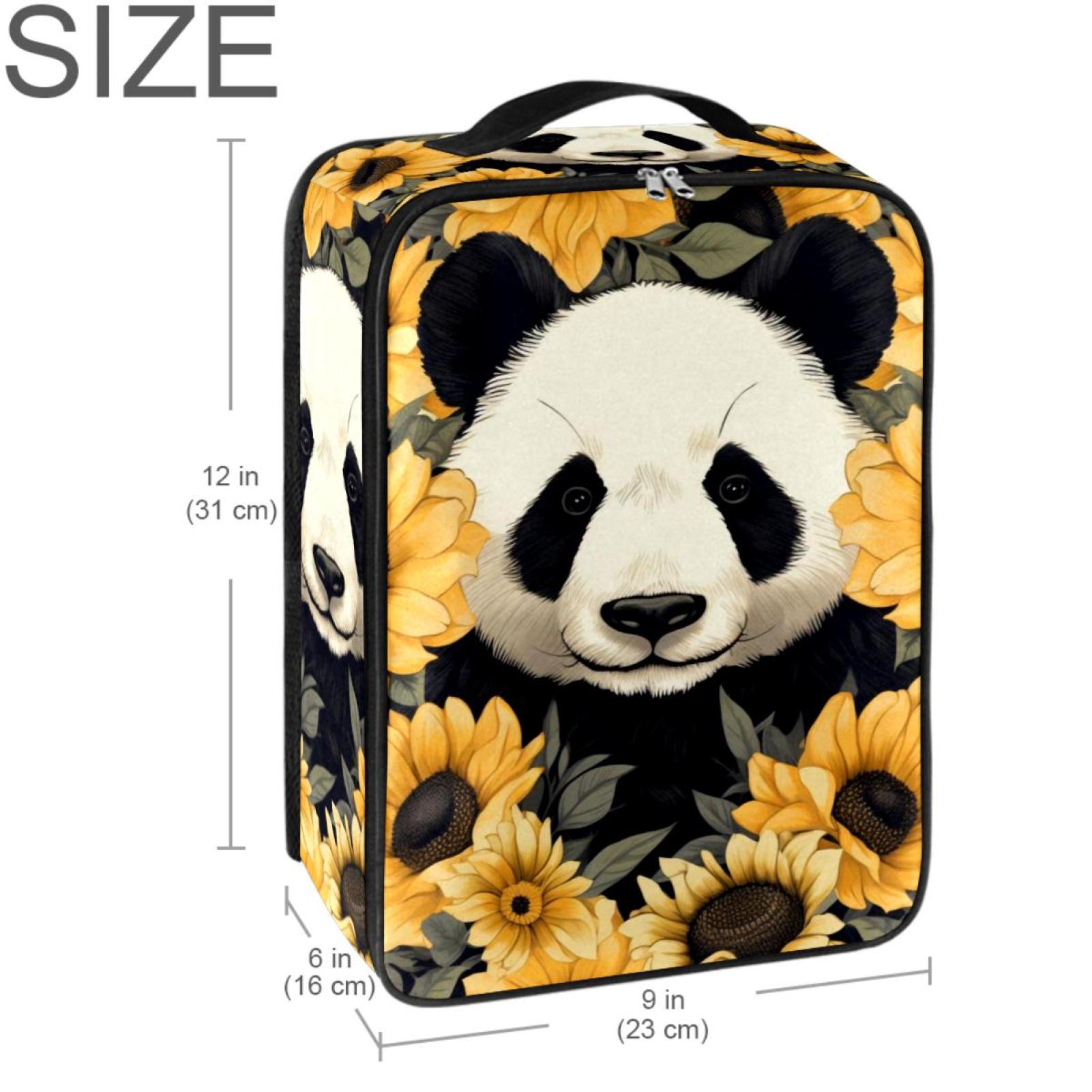 Panda Sunflower Polyester Shoe Boxes - Durable & Versatile Storage ...