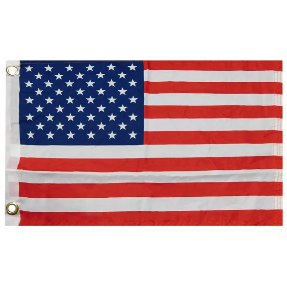 16X24 USA American 50 Star 16"x24" 100D Woven Poly Nylon Boat Flag Grommets