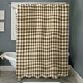 thumbnail image 3 of CafePress - Brown Gingham - Unique Fabric Shower Curtain 70" x 72", 3 of 3