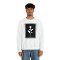 thumbnail image 3 of Rose Cutout Unisex Heavy Blend Crewneck Sweatshirt, 3 of 7