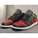 thumbnail image 4 of Ni - ke Ni - ke Air Jordan 1 Low Bred Twist Shoes Black White Red NIB 8.5M/10W #553558-067, 4 of 5