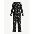 thumbnail image 5 of Joyspun Women's Dreamy Soft Collection Long Sleeve Sleep Top and Straight Leg Pants Pajama Set, 2-Piece, Sizes XS-3X, 5 of 5