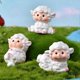 thumbnail image 2 of 6pcs Creative DIY Bonsai Ornaments Home Resin Craft Outdoor Garden Sheep Adorns, 2 of 4