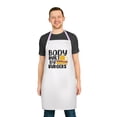thumbnail image 2 of Body Built By Burgers Apron, 5-Color Straps (AOP), 2 of 4