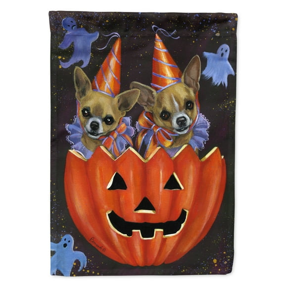 Carolines Treasures PPP3070GF Chihuahua Halloweenies Flag Garden Size  Small multicolor