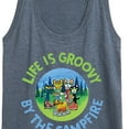 thumbnail image 3 of Pete The Cat - Life Is Groovy By The Campfire - Women's Racerback Tank Top, 3 of 6