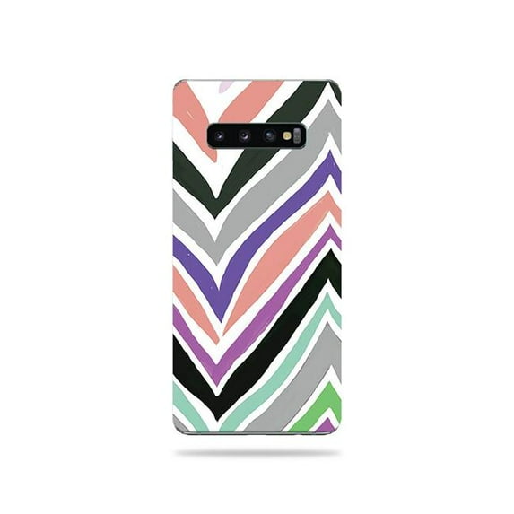 MightySkins SAGS10PL-Colorful Chevron Skin for Samsung Galaxy S10 Plus - Colorful Chevron