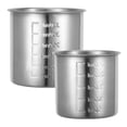 thumbnail image 4 of BRIGHTFUFU 2pcs Reusable Stainless Steel Measuring Cups Rice Cup Measuring Cup with Spoon, 4 of 8