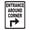Warning Sign 3, variant on Metal Sign Entrance Around Corner with Right Arrow Sign for Outdoor & Indoor 12 x 8