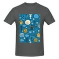 thumbnail image 4 of Bingfone Cute Colorful Owls And Trees Men'S Loose Fit Short-Sleeve Pocket T-Shirt, 4 of 7