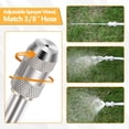 thumbnail image 4 of JJEAN-29 Inch Sprayer Wand Match 3/8'' Hose, Adjustable Nozzle Sprayer, Stainless Steel Weed Garden Replacement Sprayer Wand Built in Shut off Valve with Hose Quick Connector and Clamp (1 Pack), 4 of 4