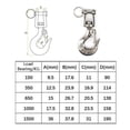 thumbnail image 5 of Gancho de elevación de ojo giratorio de acero inoxidable 304, accesorio de aparejo de gancho de seguridad tipo americano con pestillo, carga de trabajo 650 KG 5/16", 5 of 5