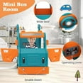 thumbnail image 5 of Costway 5-in-1 Toddler Slide Set with Basketball Hoop and Swing Baby Slide Playset Indoor, 5 of 10