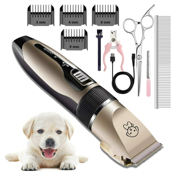 Pet Shaver, Low Noise Rechargeable Cordless Dog Clippers, Electric ...