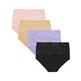 thumbnail image 2 of SHCKE Women's Briefs 4pcs Stretch Underwear Comfort Women's Panties Seamless Brief Underwear Women Underwear Underpants Lace Briefs Plus Size, 2 of 8