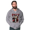 thumbnail image 5 of Retro Kanji Street Fighter Ryu Zip Hoodie Sweatshirt Men Brisco Brands L, 5 of 6