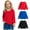 Black, variant on 3 Pack Toddler Soft Thick Crewneck Tee Tops Girls Comfort Basic Long Sleeve T-Shirt