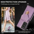 thumbnail image 3 of Crossbody Wallet Women Case for Samsung Note 20,[RFID Blocking] Credit Card Holder with Should Strap,Premium PU Leather Purse Metal Buckle Folio Flip Cover for Samsung Galaxy Note 20, Purple, 3 of 8