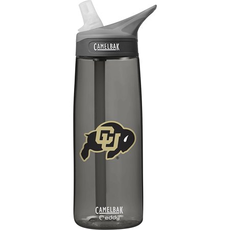 UPC 886798000145 product image for NCAA Colorado Buffaloes Unisex CamelBak Eddy 75L Collegiate Water Bottle, CHARCO | upcitemdb.com