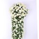 thumbnail image 2 of 2 racimos de pétalos de flores artificiales colgantes, flores artificiales colgantes de glicina para la decoración del hogar de la boda (blanco) ER, 2 of 5