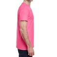 thumbnail image 2 of Jnriver Men's Short Sleeve Lightweight Heavy Cotton T-Shirt Regular-Fit Crewneck Tee for Casual Wear Gym Workout Summer Outfit - Azalea - M, 2 of 3