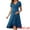 Lake Blue, variant on DARING DIVA Women's Semi Formal Wrap V Neck Ruffle Maternity Dress S Grey Green