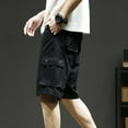 thumbnail image 6 of Men's Shorts, Summer Cargo Shorts for Men, ZHUGeLI Men Casual Fashion Multiple Pockets Half Shorts Pants Sports Elastic Mid-waist Shorts, 6 of 7