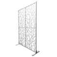 thumbnail image 6 of Tcbosik Metal Privacy Screen for Outdoor & Indoor Use, Free Standing Privacy Fence for Patio Garden Pool, 72"H x 45"W Decorative Privacy Panel, Easy Assembly, White, 6 of 8