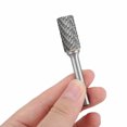 thumbnail image 2 of Amdohai 5Pcs 1/4 Inch Double Cut Tungsten Carbide Rotary Burr Die Grinder Shank Bit Set, 2 of 6