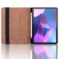 thumbnail image 7 of for Lenovo Idea Tab Pro 12.7 inch 2025 (TB-373FU/TB-375FC) Case, Rhombus Grid Pattern Multiple Viewing Angles Stand Slim Folio Cover (Brown), 7 of 7