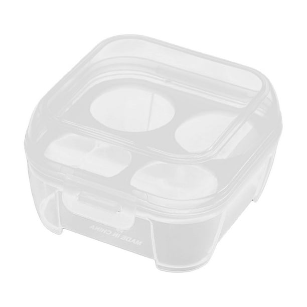 Caja organizadora para guardar huevos, a prueba de golpes, para el hogar, bandeja para guardar huevos. 4 Gir10.5x10.5x6.5cm