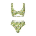 thumbnail image 4 of Daiia Gnome and Pineapple Women's Bikini Set Two Piece Swimsuit High Waisted Bikini Adjustable Straps Bikini Perfect for Beach, Pool, and Summer Vacation-Small, 4 of 9