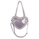 thumbnail image 1 of Guardurnaity Bolso bandolera de gran capacidad con diseño de corazón para estudiantes universitarios japoneses, con correa ajustable y múltiples Bolsas de mensajero y de hombro púrpura, 1 of 6