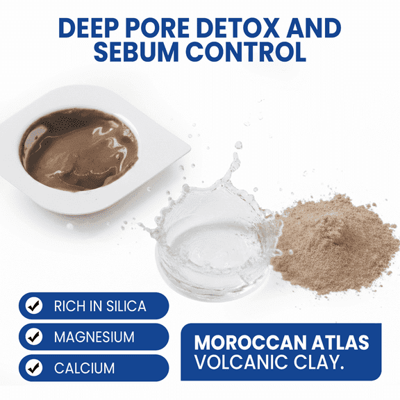 Madnice Volcanic Clay Face Mask for Oily Skin, Acne, & Detox (6ct)