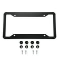 thumbnail image 1 of Unique Bargains License Plate Frame Metal Stainless Steel Front Rear Car Tag Cover Frames with Screws Bolts Black, 1 of 6