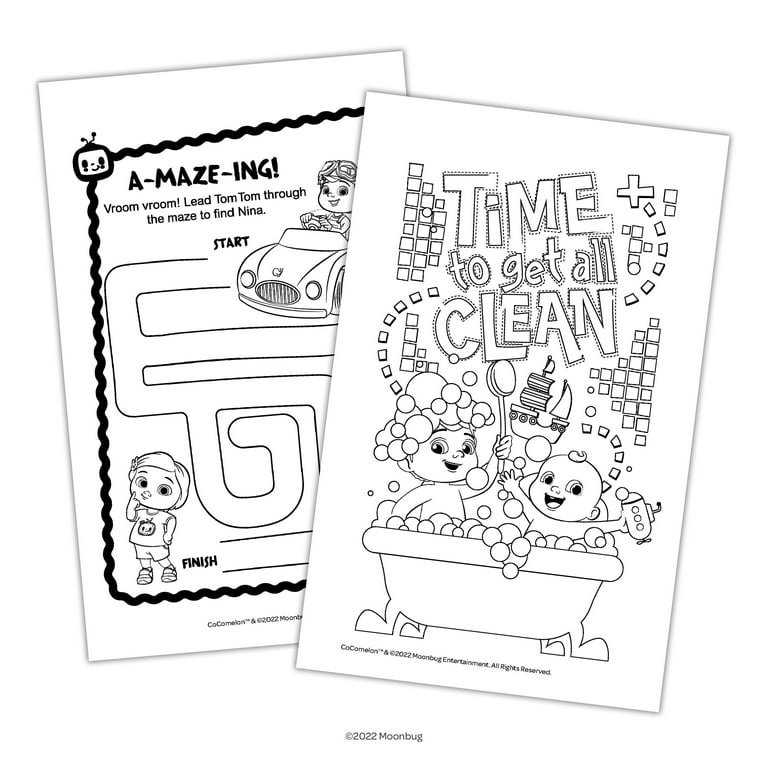 CoComelon Coloring Book Play Pack, Easter Party Favor Gifts