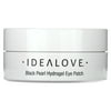 Black Pearl Hydrogel Eye Patches by Idealove - Anti-Aging Beauty Eye Patches to Help Hydrate Skin - With Pearl Extract, Hyaluronic Acid, & Antioxidants - Promotes Soft & Smooth Skin - 60 Eye Patches