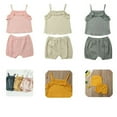 thumbnail image 4 of Débardeurs d'Été pour Bébé Fille Tops+pantalons Shorts en Coton, 4 of 4
