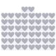 thumbnail image 1 of FELTECHELECTR 50 pegatinas con forma de corazón para rascar, creativas, para manualidades, sorpresas, para fiestas y amigos, color plateado, 1 of 6