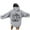 Grey, variant on Women's Letter Print Hoodies Long Sleeved Hoodie With Pockets 1 Percent Polyester Hoodie