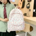 thumbnail image 4 of Cute Bow Backpack Coquette Aesthetic Backpacks for Women Preppy Kawaii Backpack Nylon Laptop Bag Travel Daypack, 4 of 5