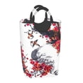 thumbnail image 2 of LNWH Plum Flower Tree Ink Style Pattern Laundry Basket, 50L Large Capacity Foldable Laundry Hamper, 2 of 6