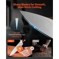 thumbnail image 3 of 15 Piece High Carbon Stainless Steel Kitchen Knife Set with Wooden Block Sharpener Rod Rust Resistant Ergonomic Home Cutlery, 3 of 6
